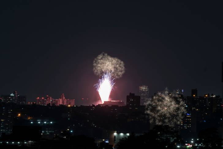 The fireworks in The Bronx on July 2, 2020